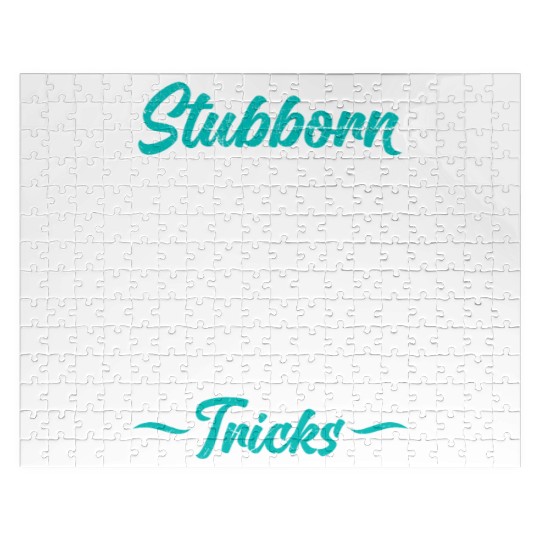 Labrador STUBBORN BLACK LAB TRICKS Labrador Jigsaw Puzzles