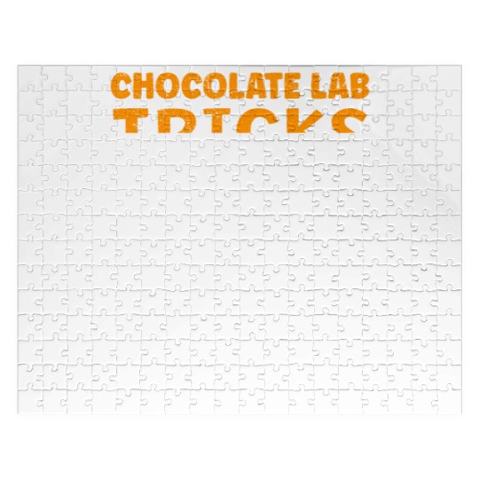 Labrador Funny CHOCOLATE LAB TRICKS Stubborn Jigsaw Puzzles