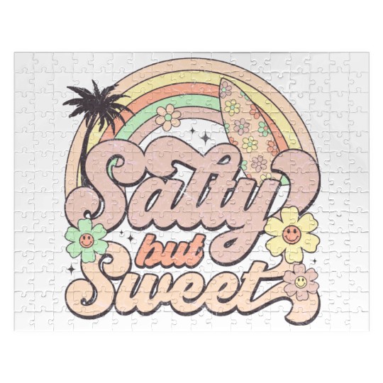 Salty but Sweet - Retro Summer Design Jigsaw Puzzles