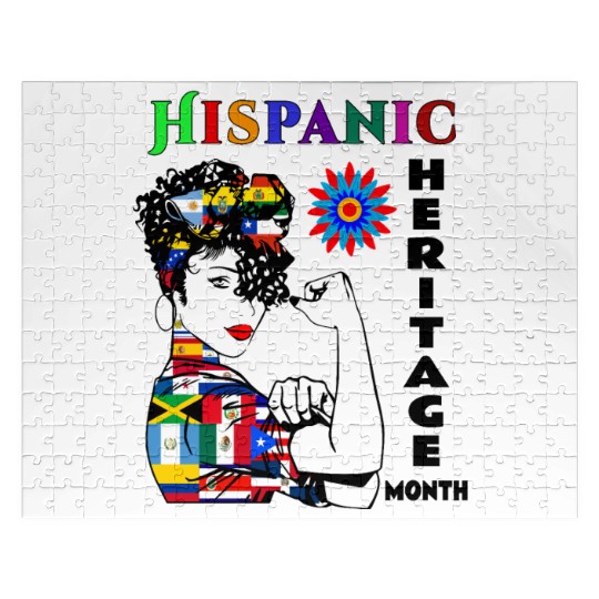 Hispanic Heritage Month Latino Countries Flag Jigsaw Puzzles