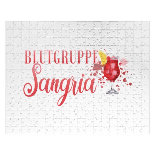Cocktail Bartender Blutgruppe Sangria Jigsaw Puzzles