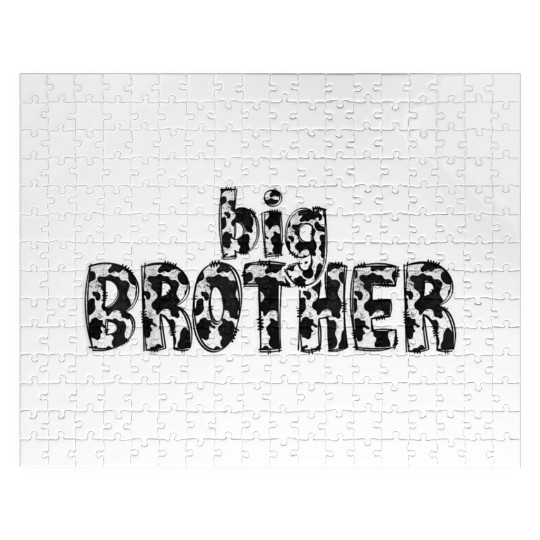 Brother Cow Pattern Print Jigsaw Puzzles