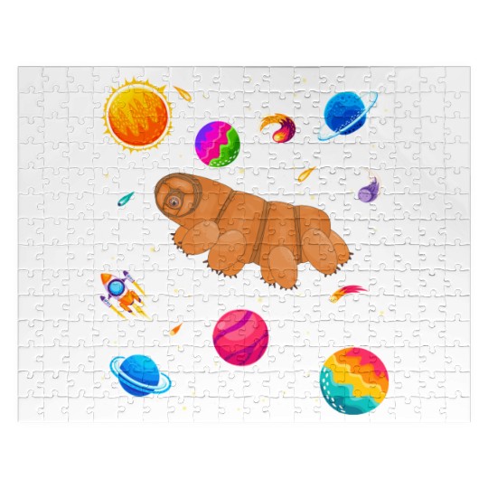 Tardigrade Space! Nerd, Geek Microbiology Science Jigsaw Puzzles