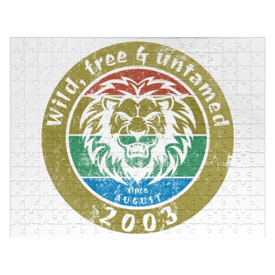 21st birthday Wild, free & untamed since 08/2003 Jigsaw Puzzles