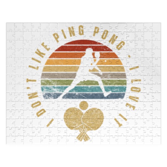 I Love Ping Pong Funny Ping Pong Player Jigsaw Puzzles
