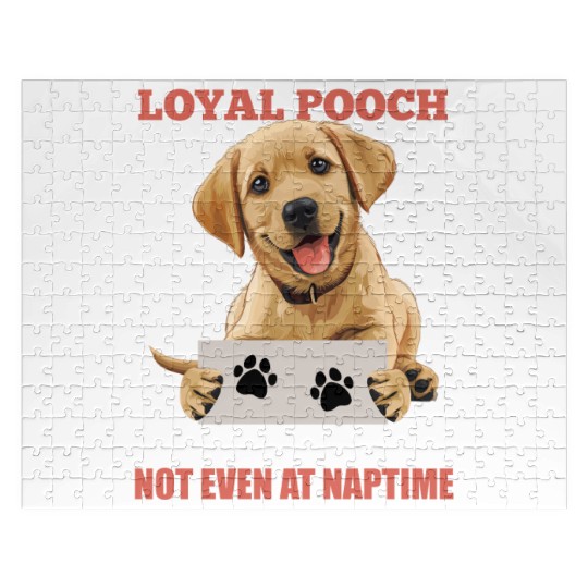 Labrador Lover LOYAL POOCH Lustiges Labrador Jigsaw Puzzles