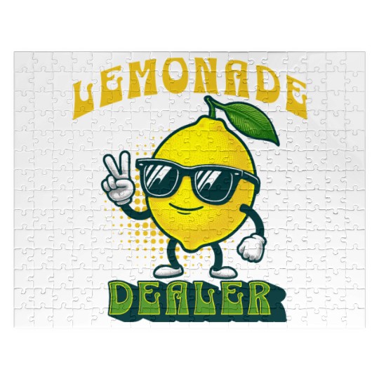 Lemonade Dealer Lemon Juice Stand Store Staff Jigsaw Puzzles