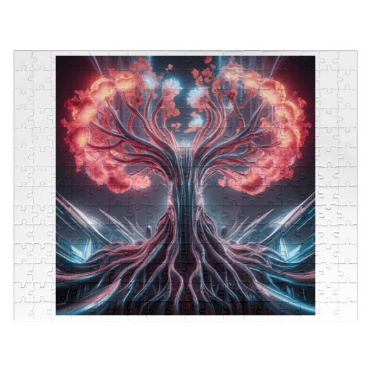 Biomechanical Blossom Jigsaw Puzzles