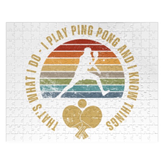 Ping Pong That's What I Do Funny Ping Pong Jigsaw Puzzles
