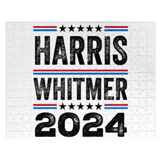 Kamala Harris Whitmer 2024 US Election Democrat Jigsaw Puzzles
