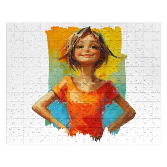 Confidence with bold paint strokes and fearless Jigsaw Puzzles