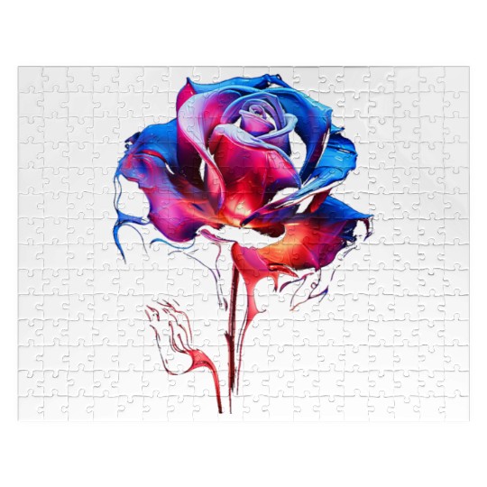 Lover Artwork Graphic Flower Jigsaw Puzzles