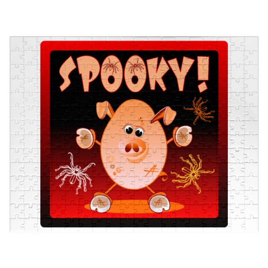 HAPPY HALLOWEEN SPIDERS PIGLET Jigsaw Puzzles