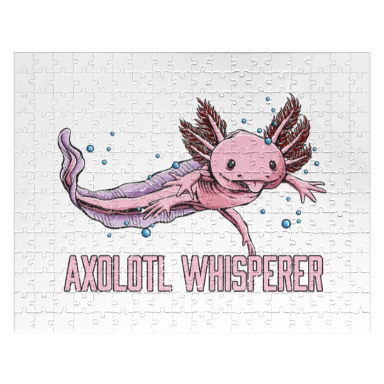 Axolotl Whisperer Salamander Animal Lover Amphibia Jigsaw Puzzles