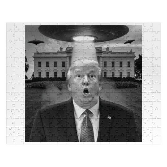 Funny Trump Shocked by UFOs at the White House Jigsaw Puzzles