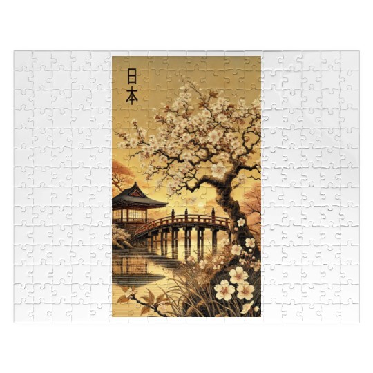 Japan church flowers Tokyo design Jigsaw Puzzles