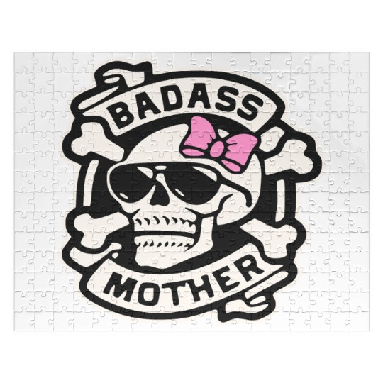 Badass Mother Skull LIKE US ON FACEBOOK # Jigsaw Puzzles