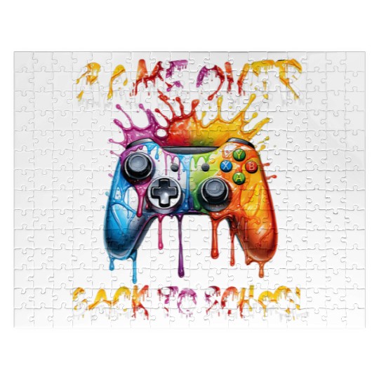 Back to School Game Over Controller Jigsaw Puzzles