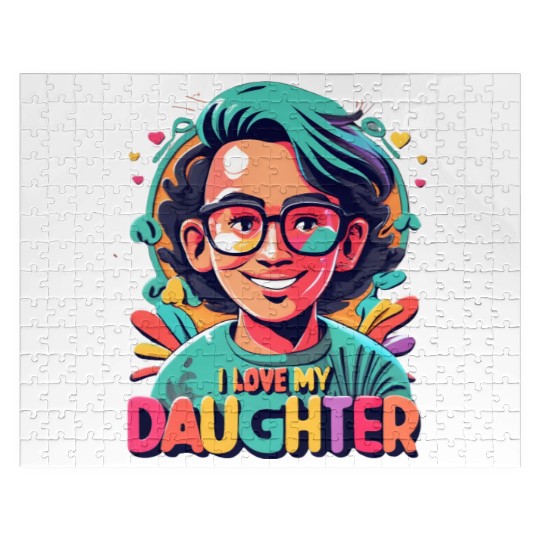 I Love My Daughter Jigsaw Puzzles