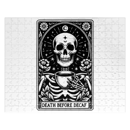 Death Before Decaf Tarot Card Jigsaw Puzzles