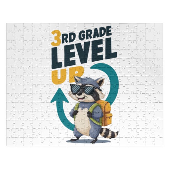 3RD Grade Level Up Back To School Design Jigsaw Puzzles