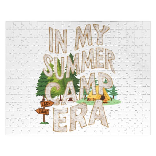 Cute In My Summer Camp Era Groovy Friend Crew Jigsaw Puzzles