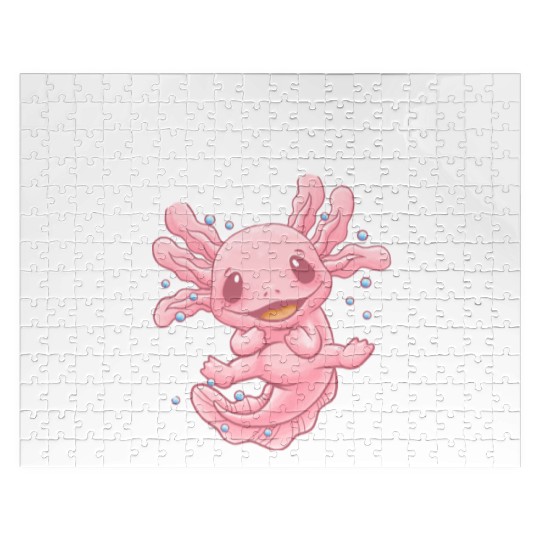 When Cute but Weird at the Same Time Axolotl Anima Jigsaw Puzzles