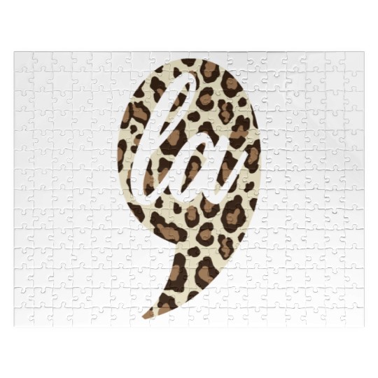 Comma La Leopard Print Kamala Harris Jigsaw Puzzles