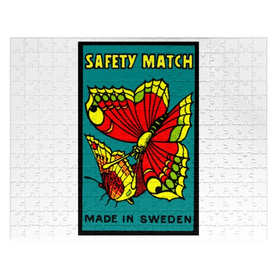 Swedish Safety Matches Butterflies Jigsaw Puzzles