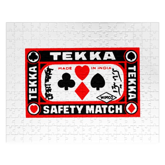 Indian Safety Matches Matchbox Art Suits of Poker Jigsaw Puzzles