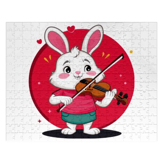 Cute Cat Jigsaw Puzzles Playing the Violin