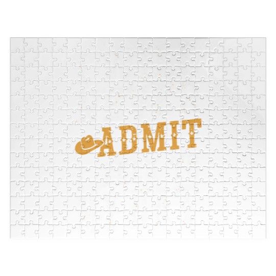 Cowboy Lifestyle Western Theme with Horses and Jigsaw Puzzles