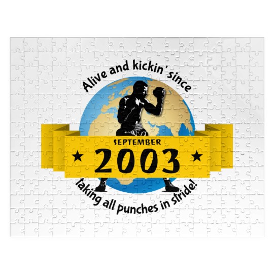 21st birthday Alive and kickin since 09/2003 Jigsaw Puzzles