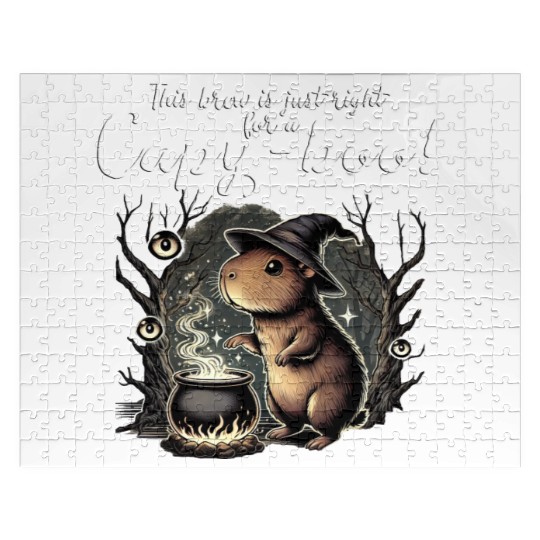 Capy-boo Witch Capybara Jigsaw Puzzles – Brew the Perfect