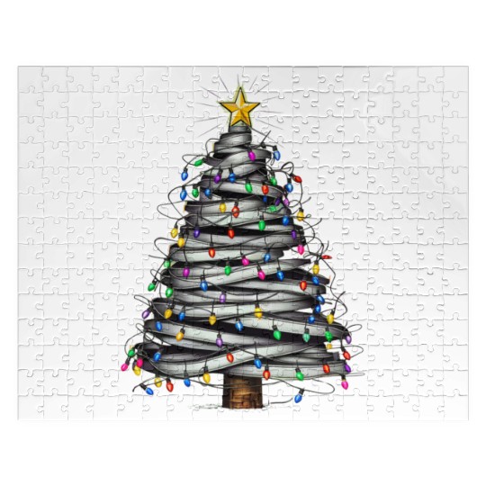 Christmas Light Tree Holiday Jigsaw Puzzles