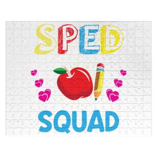 Sped Teacher special education teacher quad Jigsaw Puzzles