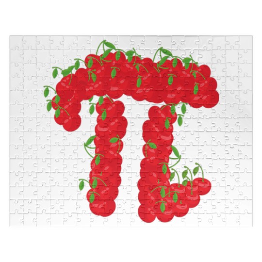 Cherry Pi Day Funny Pie Cherries 3.14 Science Jigsaw Puzzles