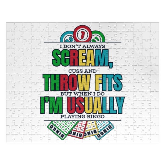 Don't Always Scream Daubers Professional Caller Jigsaw Puzzles