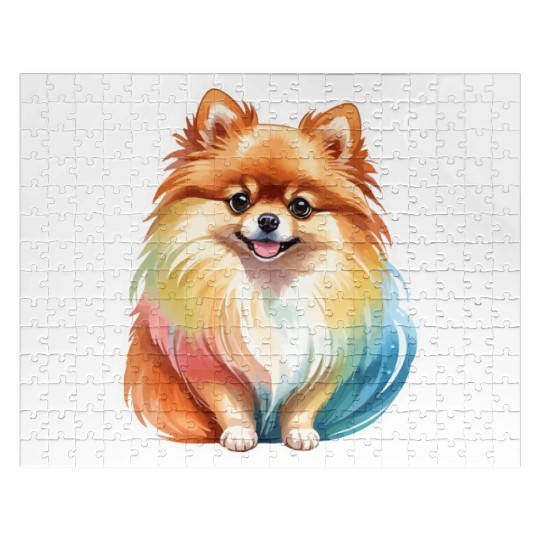 Pomeranian Watercolor Jigsaw Puzzles