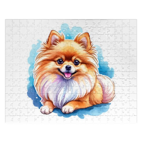 Pomeranian Watercolor Jigsaw Puzzles