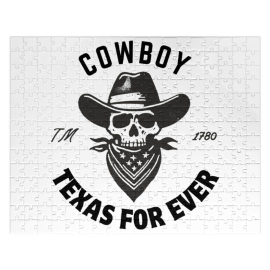cowboy texas for ever Premium Jigsaw Puzzles