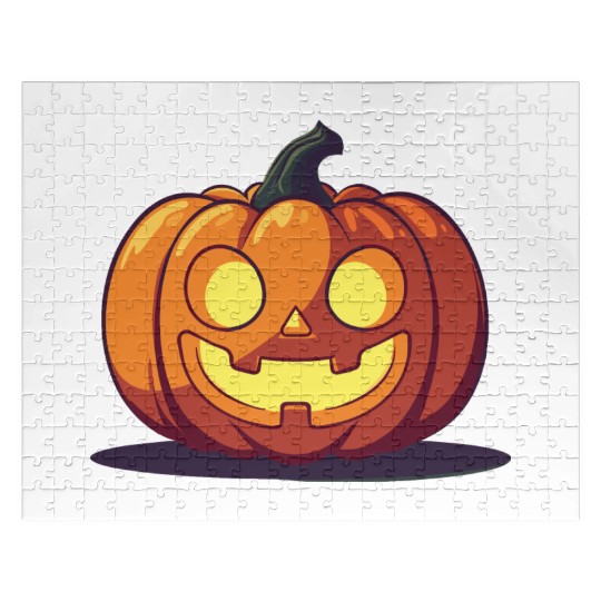 Happy Jack-o'-Lantern Pumpkin Jigsaw Puzzles