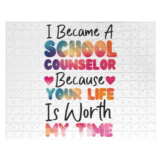 School Counselor Watercolor I Jigsaw Puzzles