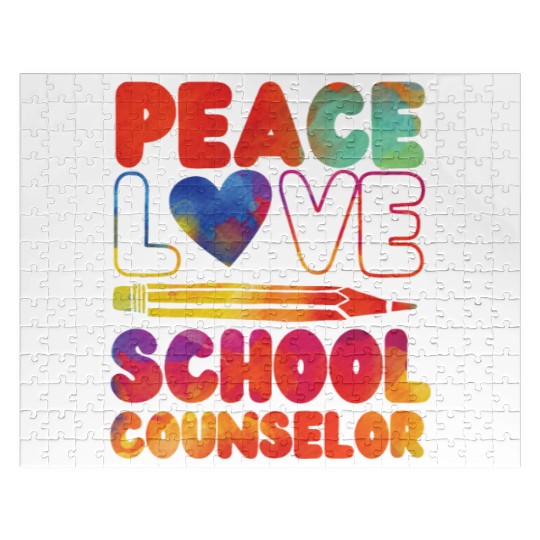 School Counselor Girl Watercolor Jigsaw Puzzles