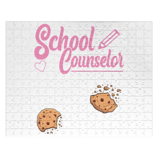 School Counselor Pun Cookie School Jigsaw Puzzles