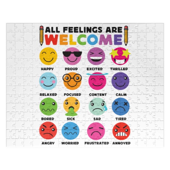 School Counselor All Feelings Are Jigsaw Puzzles