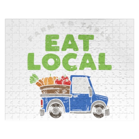 Farmers Market I Eat Local I Organic Food Jigsaw Puzzles