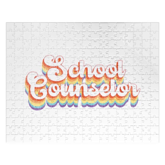 School Counselor Retro Vintage Jigsaw Puzzles