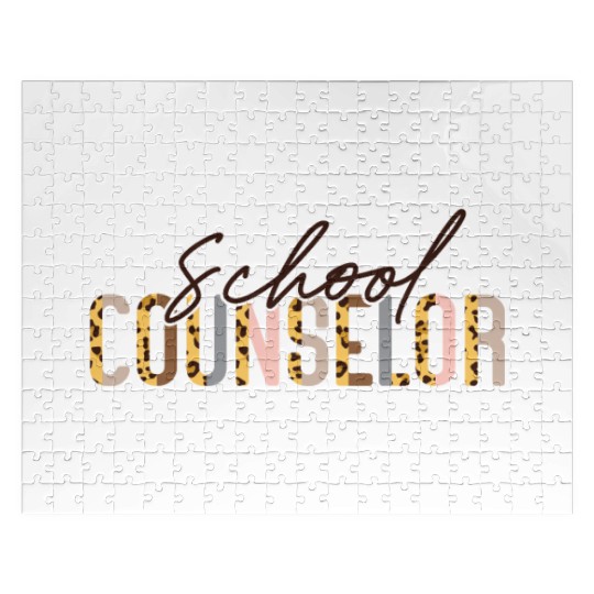School Counselor Leopard Cheetah Jigsaw Puzzles