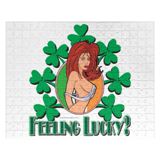 Feeling Lucky Girl Jigsaw Puzzles
